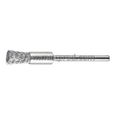 Pack of 36 25000 Max RPM 1/8 Stem 1/4 Diameter.005 Wire Size PFERD 83257 Stem Mounted Miniature Power End Wire Brush Carbon Steel Wire Pack of 36 25000 Max RPM 1/8 Stem 1/4 Diameter.005 Wire Size PFERD 83257 Stem Mounted Miniature Power End Wire Brush Carbon Steel Wire
